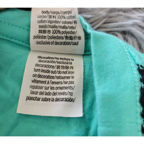 Victoria's secret Pink Small green short sleeve crop top mesh - Picture 4 of 6